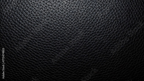 Wallpaper Mural Close-up of black leather texture with intricate patterns, highlighting detail and sophistication. Torontodigital.ca