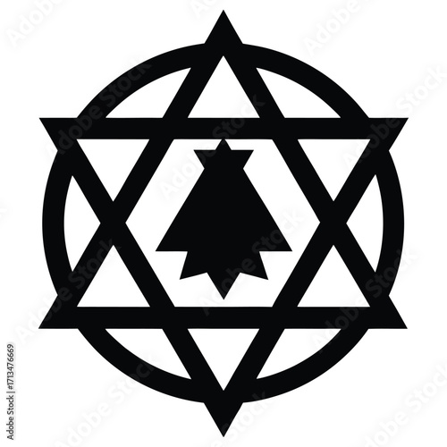 star of david vector illustration