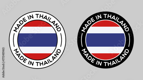 Vector Made in Thailand Labels Free Download Vector Made in Thailand Labels - GFXLoad