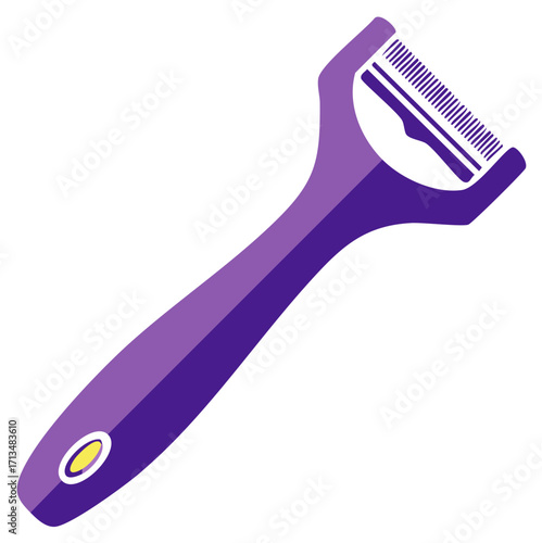 Purple lint remover brush with comb detail for sweater care clothing maintenance