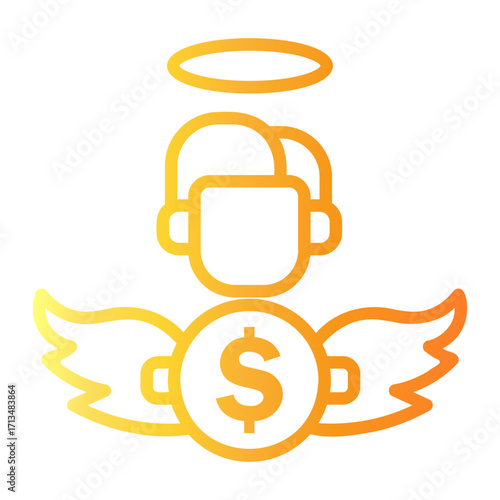 investor Line Gradient Icon