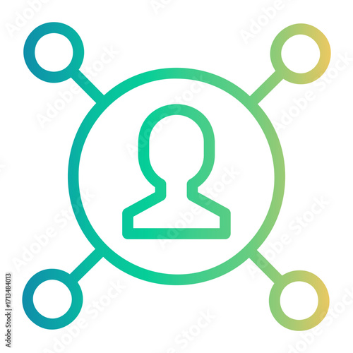 investor Line Gradient Icon