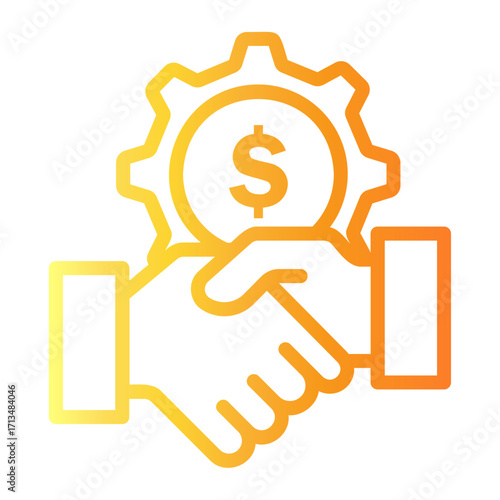 investor Line Gradient Icon