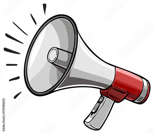 Loudspeaker Illustration for Announcements and Voice Amplification Needs