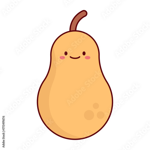 Pear flat Icon Illustration Design
