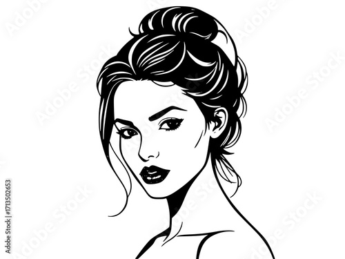 girl with long hair