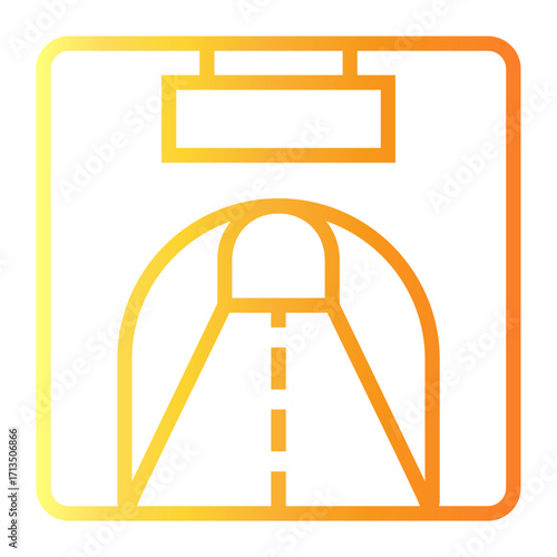 underground Line Gradient Icon