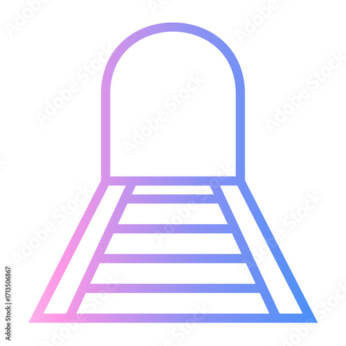 underground Line Gradient Icon