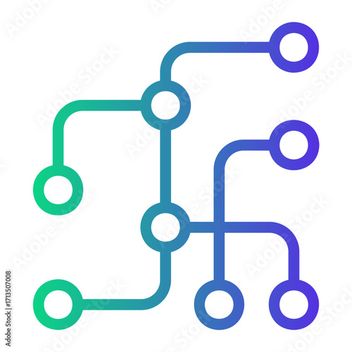 underground Line Gradient Icon