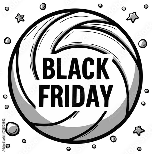 Black Friday Sale Graphic Design Illustration