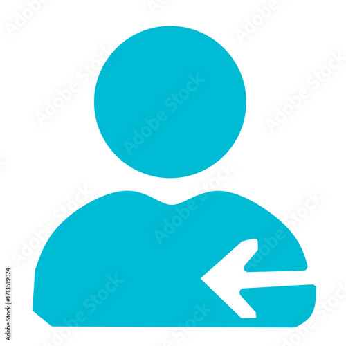 Blue User Login Icon