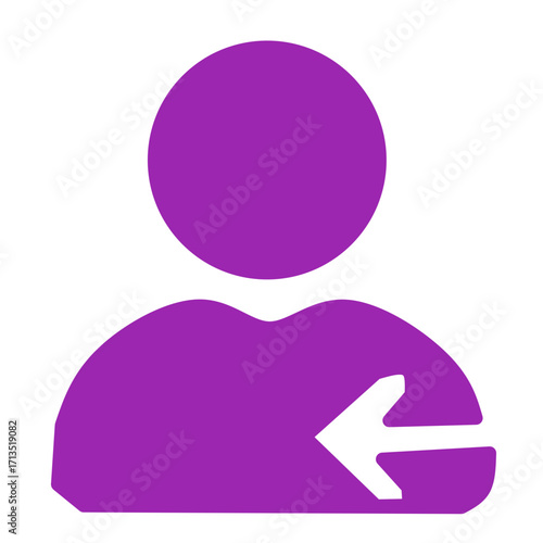 Purple User Login Icon