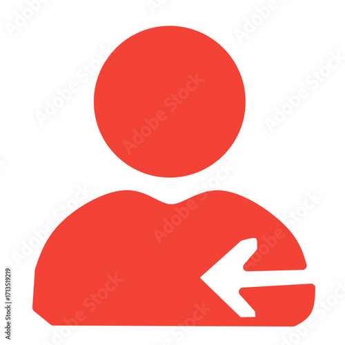 Red User Login Icon