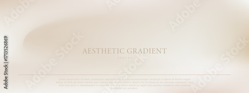Pearl cream gradient. Aesthetic nacre illustration. Sandy gradient background with soft waves for neutral, warm, and luxurious vibes. Vector backdrop.