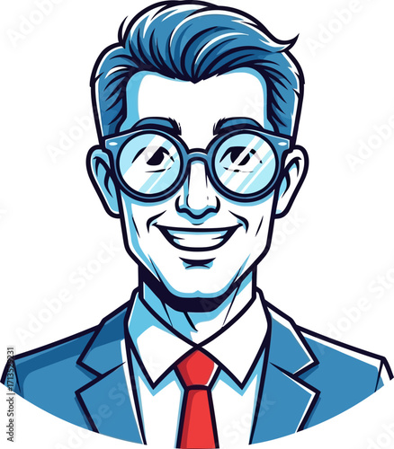 confident businessman a portrait of success and optimism, isolated on transparent background