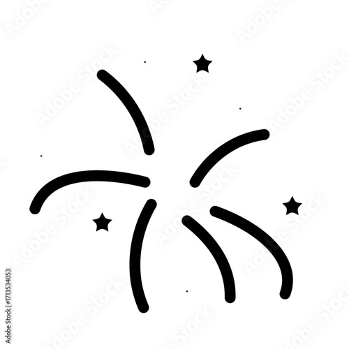firework glyph icon
