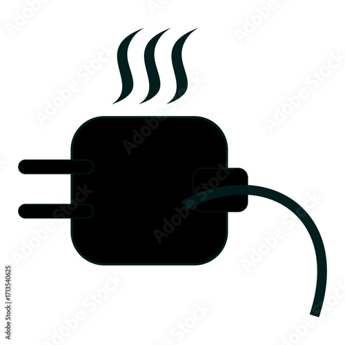 Electric plug Hot Icon Vector