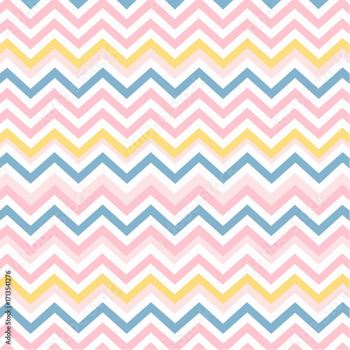 Pastel Chevron Pattern with Soft Colors.