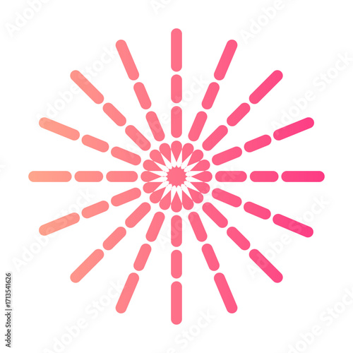 fireworks gradient icon