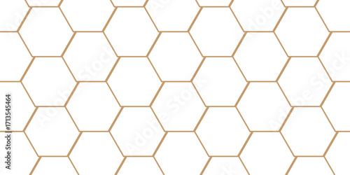 Abstract white hexagonal with hexagon polygonal pattern background. vector seamless bright white grid emboss science abstract honeycomb business background.	
