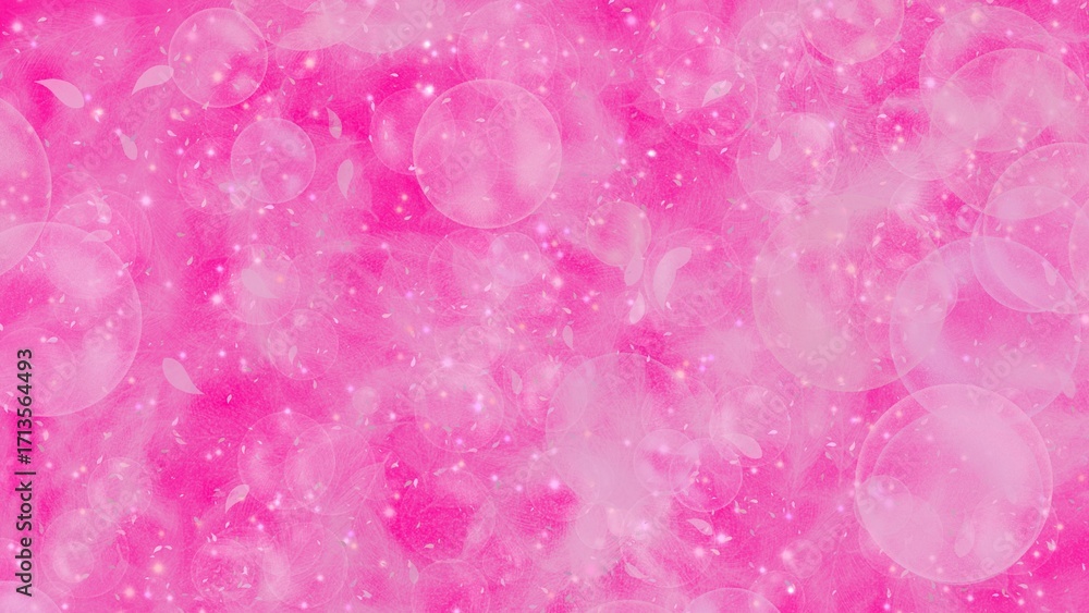 Fototapeta premium Bright pink watercolor textured handmade soft artistic background.
