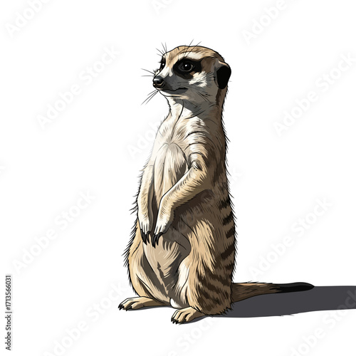 Meerkats' Vigilant Stance A Captivating Wildlife Moment