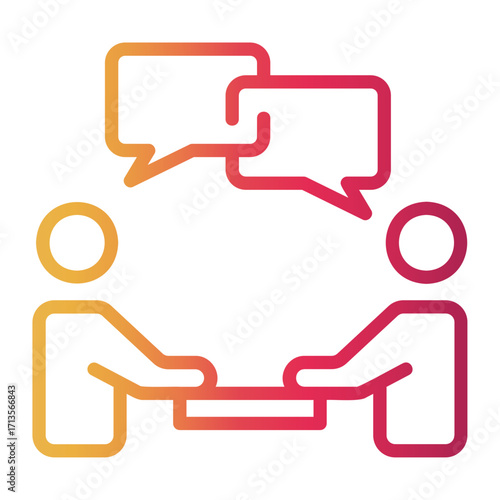 examination Line Gradient Icon