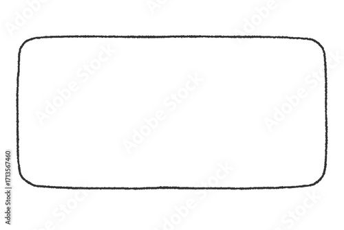 手書き風の長方形のフレーム