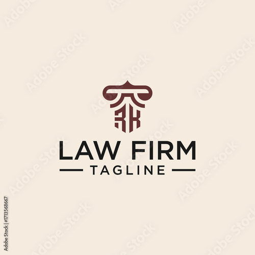 RK law logo design inspiration