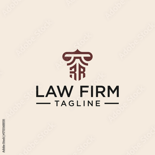 RR law logo design inspiration