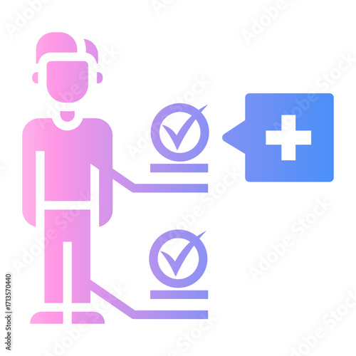 examination Gradient icon