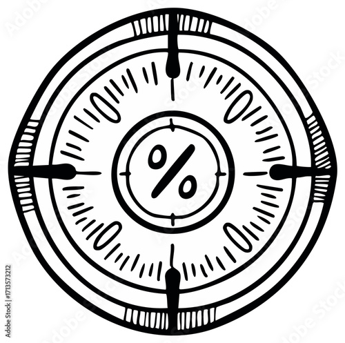 Free Download Percentage Indicator on a Round Dial - GFXLoad