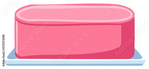 Pink Canned Meat on Plate
