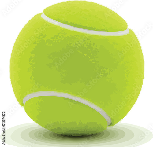 Vibrant tennis ball ready for action solo studio shot vector