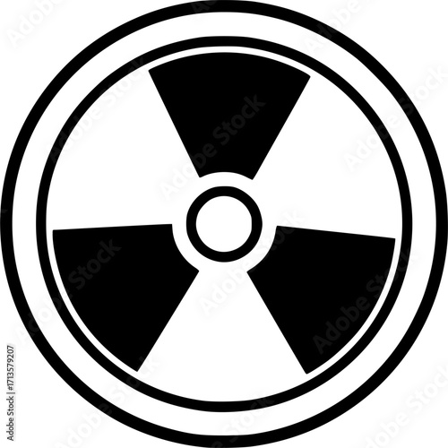 Vector illustration of the radiation danger signs

