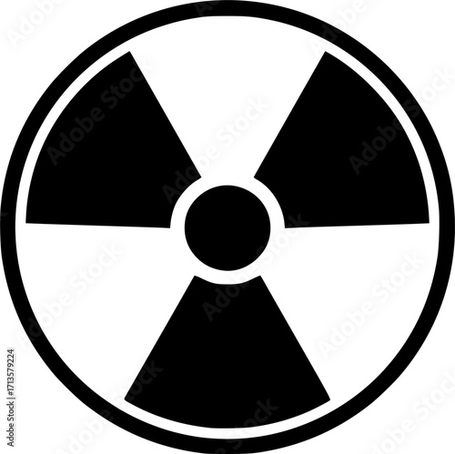 Vector illustration of the radiation danger signs

