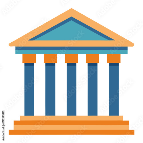 vector illustration of a greek column
