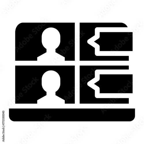 zoom meeting Solid icon