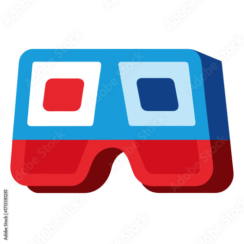 red 3d glasses