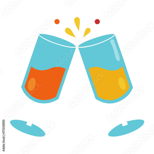 vector illustration of a cocktail