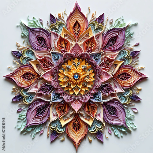 Hand-drawn Quilling Style 