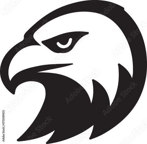 Vector illustration of a cartoon shark face with big eyes and a smile