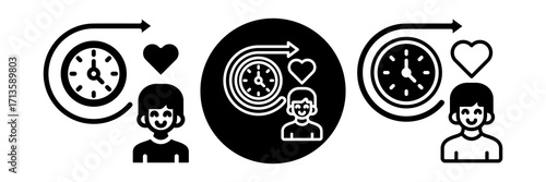Long-Term Icon Glyph & Mixed Style Collection Set
