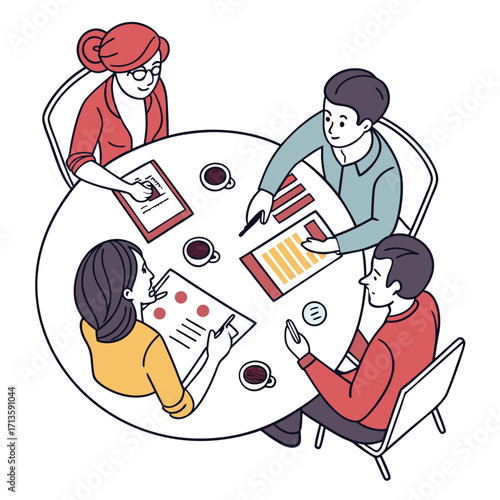 Round Table Meeting Team Collaboration