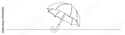 Umbrella Line Drawing, Protective Symbol