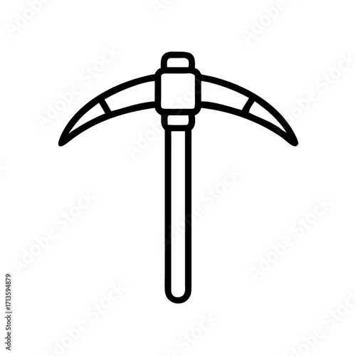 Pickaxe tool for excavation in concept of Archaeology & Paleontology  