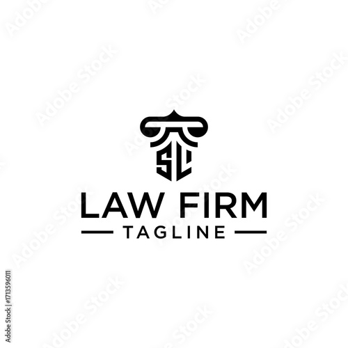 SL law logo design inspiration