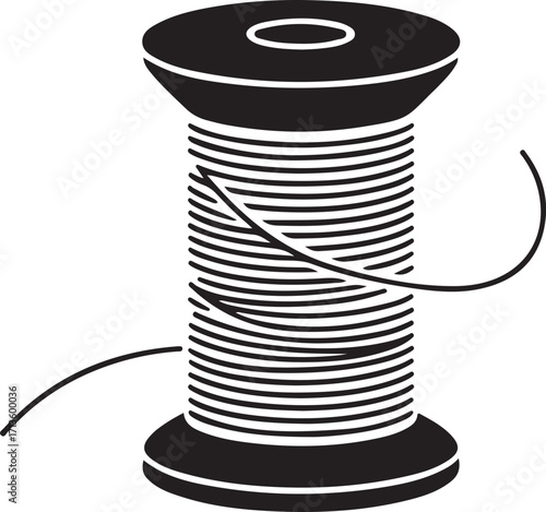 Illustration of thread on spool