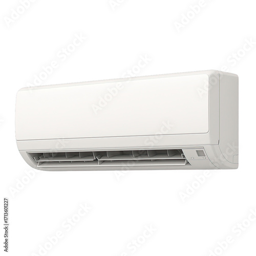 Modern air conditioning unit on the wall.