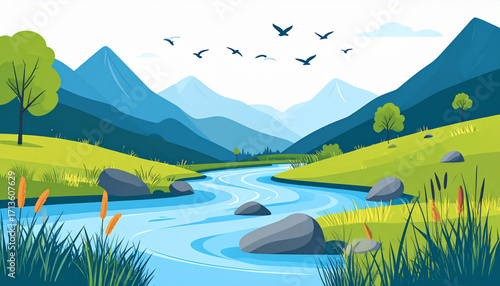 Mountain River Harmony